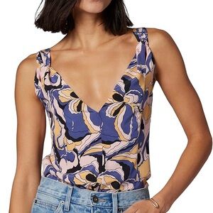 Equipment NWT Sleeveless 100% Silk Hadley Floral Top